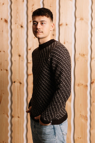 Troyggja Model 8189 Myrkabrún/grá