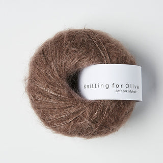 Knitting for Olive Soft Silk Mohair – Plum Clay