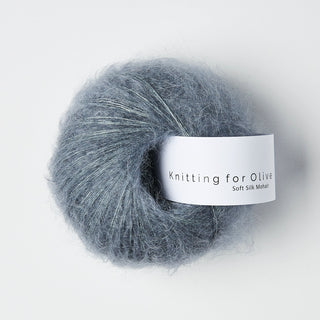 Knitting for Olive Soft Silk Mohair – Dusty Petroleum Blue