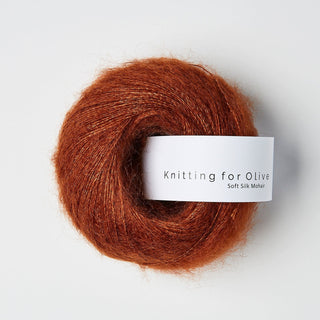 Knitting for Olive Soft Silk Mohair – Rust