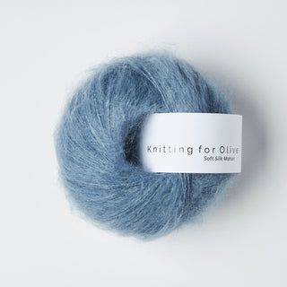 Knitting for Olive Soft Silk Mohair – Dusty Dove Blue