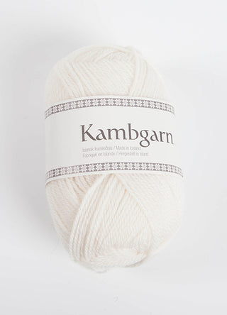 Kambgarn – Hvítur 0051