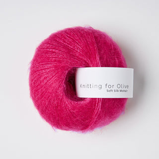 Knitting for Olive Soft Silk Mohair – Pink Daisies