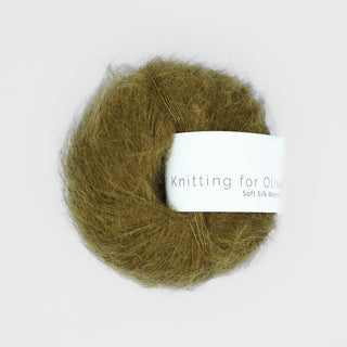 Knitting for Olive Soft Silk Mohair – Green Ocher